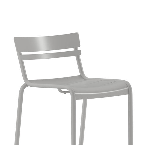 Jazavian Modern Outdoor Steel Bar Stool Set 2