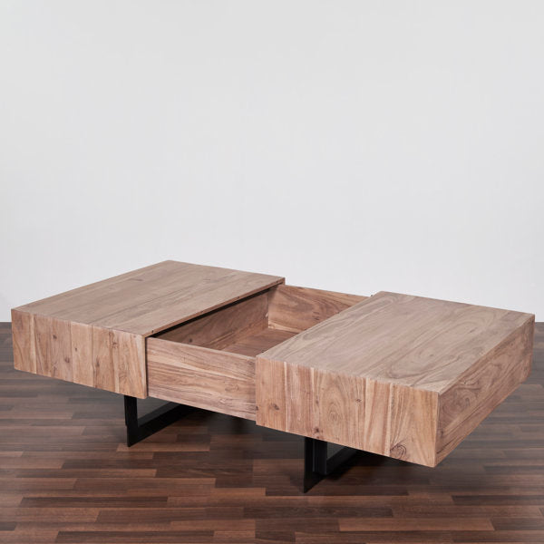 Mullins Extendable Sled Coffee Table with Storage