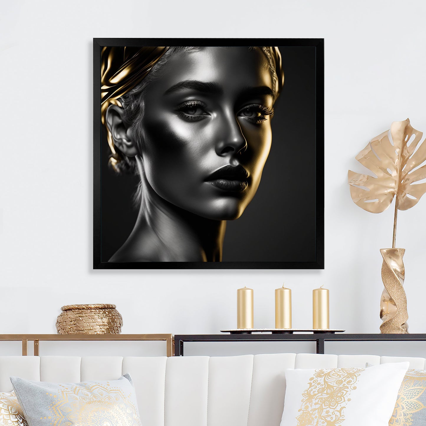 Exquisite Beauty In Black And Gold