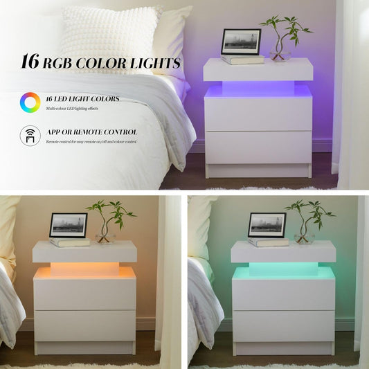 Mili Nightstand with Lights