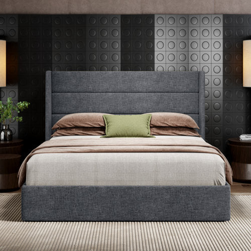 Bradenburg Lift Up Upholstered Storage Platform Bed FULL