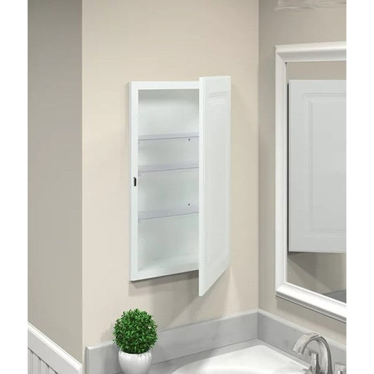 Brookshire 16'' W x 26'' H x 5.38'' D Recessed Bathroom Cabinet with 3 Adjustable Shelves