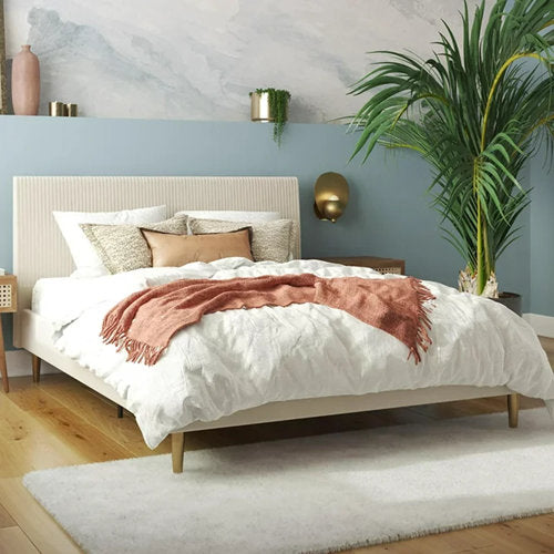 Daphne Upholstered Low Profile Platform Bed QUEEN