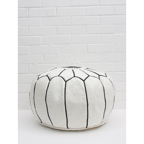 Depasquale Leather Pouf