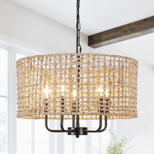 Ekkehard 5 - Light Dimmable Drum Chandelier