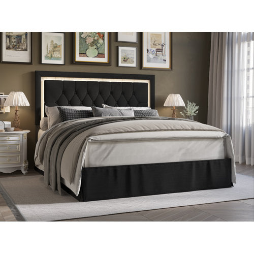 Dibri King Tufted Upholstered Platform Bed - Epworth TWIN