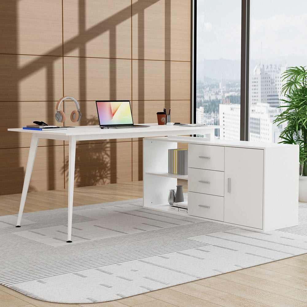 Tahura L-Shaped Executive Desk