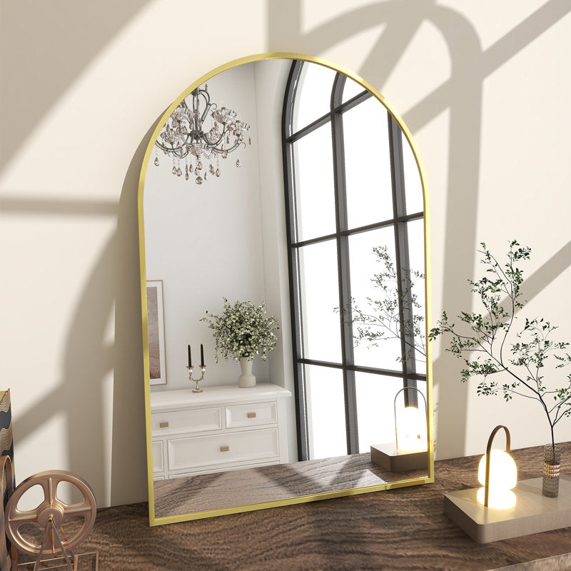 Gold Metal Arch Mirror