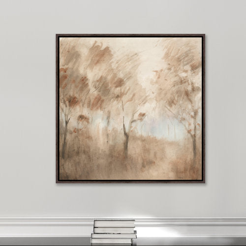 Fall Path IV by Ryan Brown - Floater Frame Painting on Canvas
