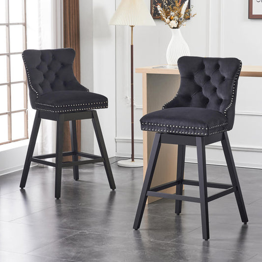 Tinney Swivel 26.8'' Counter Stool