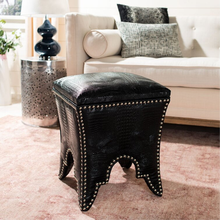 16.1" Wide Square Storage Ottoman