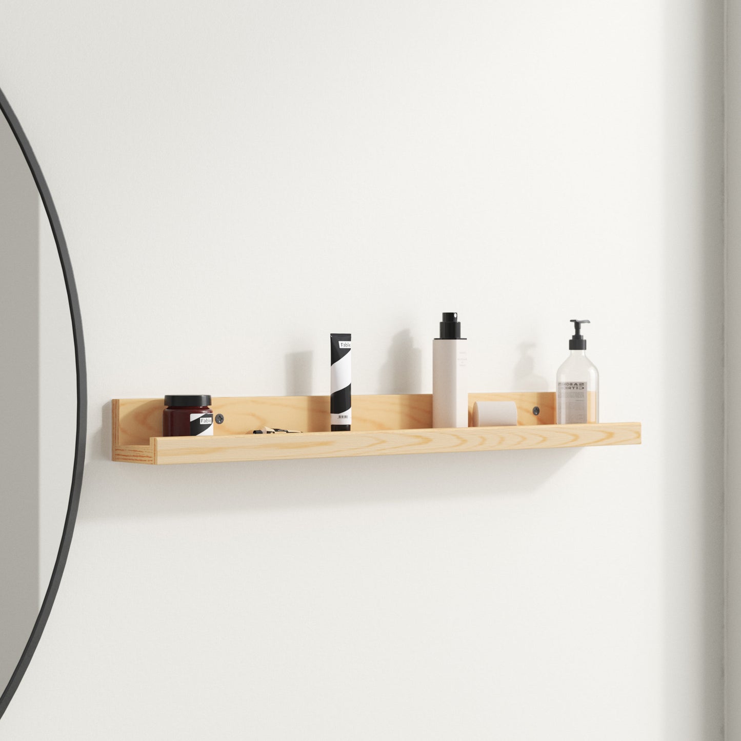 Awendela Wood Species Solid Wood Picture Ledge Wall Shelf