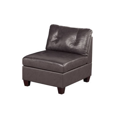 Calliecci Leather Slipper Chair